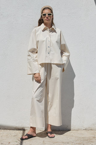 Liv Poplin Gömlek Vanilya