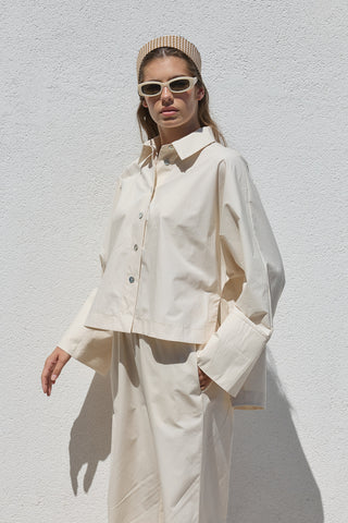 Liv Poplin Gömlek Vanilya