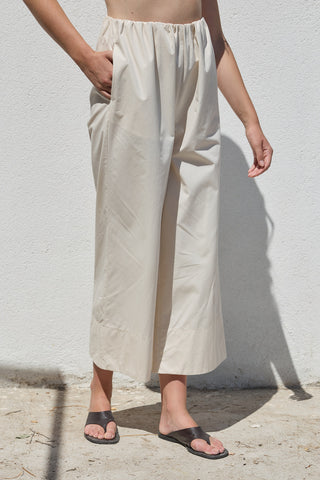 Liv Poplin Pantolon Vanilya