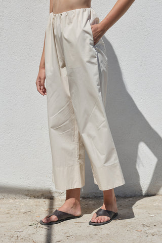 Liv Poplin Pantolon Vanilya