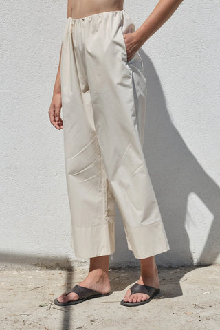 Liv Poplin Pantolon Vanilya