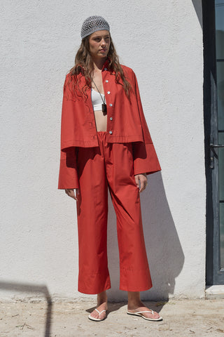 Liv Poplin Pantolon Kiremit