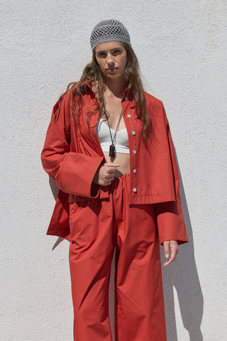 Liv Poplin Gömlek Kiremit