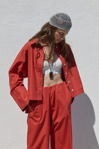 Liv Poplin Gömlek Kiremit