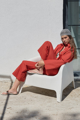 Liv Poplin Gömlek Kiremit