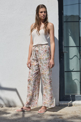 Fıra Pantolon Palmiye Desenli