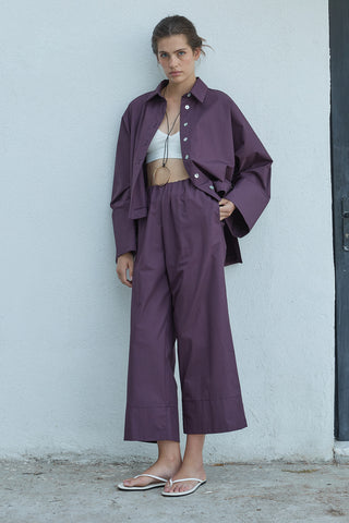 Liv Poplin Pantolon Mürdüm