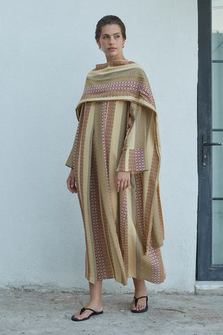 Fogo Elbise Etnik Desenli