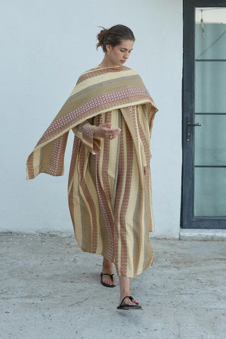 Fogo Elbise Etnik Desenli