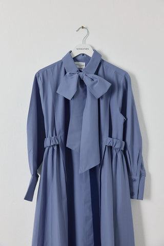 Pila Poplin Elbise Mavi