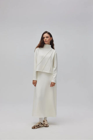 Mai Oyşo Etekli Takım Beyaz