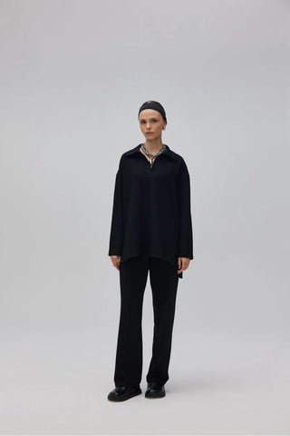 Polo Yaka Oyşo Takım Siyah