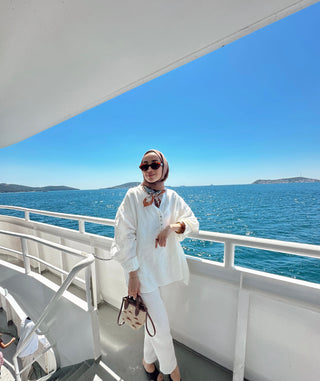 Linen Easy Keten Gömlek Ekru