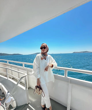 Linen Easy Keten Gömlek Ekru